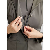 Montar Turnierjacket MoPearl Pintucks Gun Metal Crystals Grau