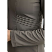 Montar Turnierjacket MoPearl Pintucks Gun Metal Crystals Grau