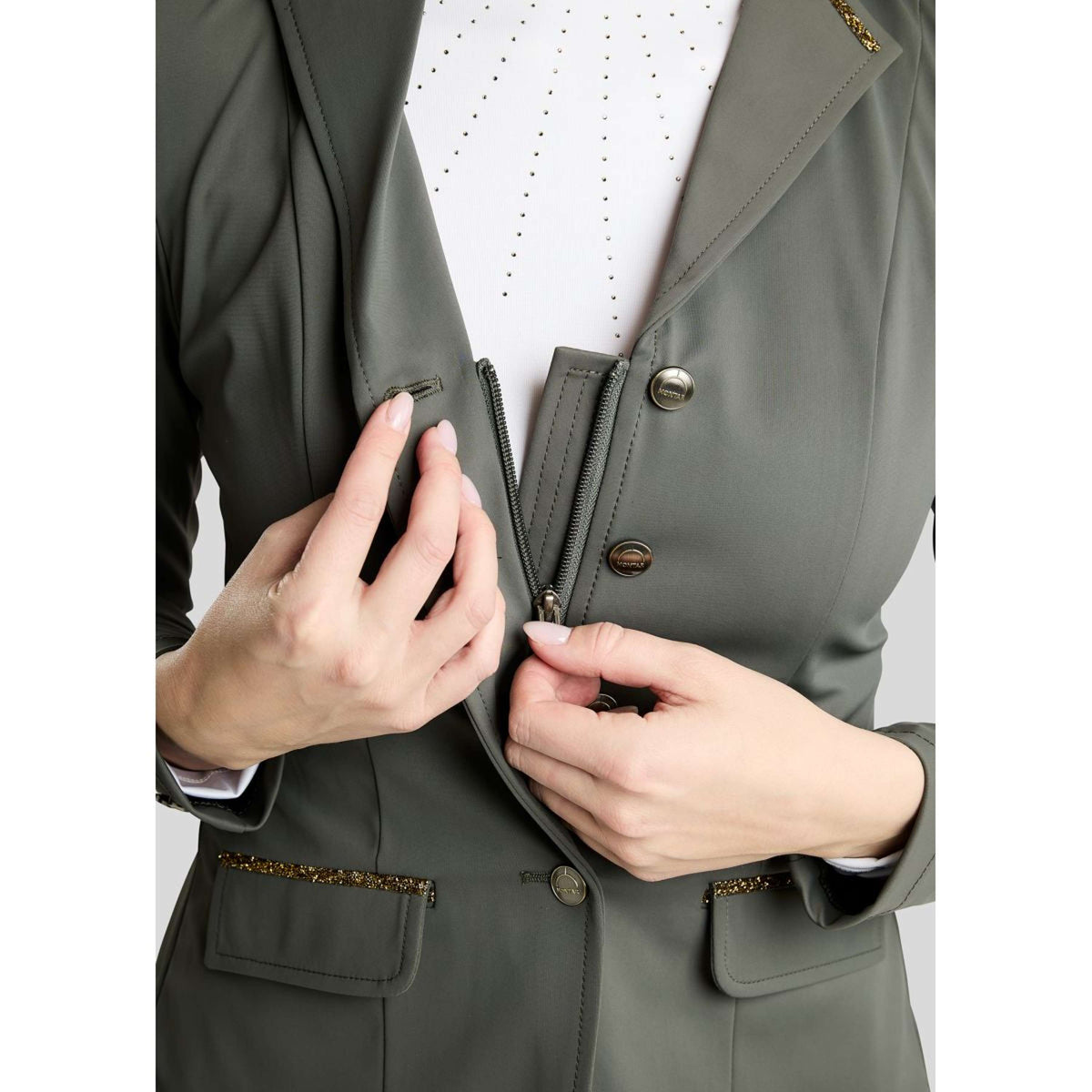 Montar Turnierjacket MoEve Golden Quartz Crystals Forest Green