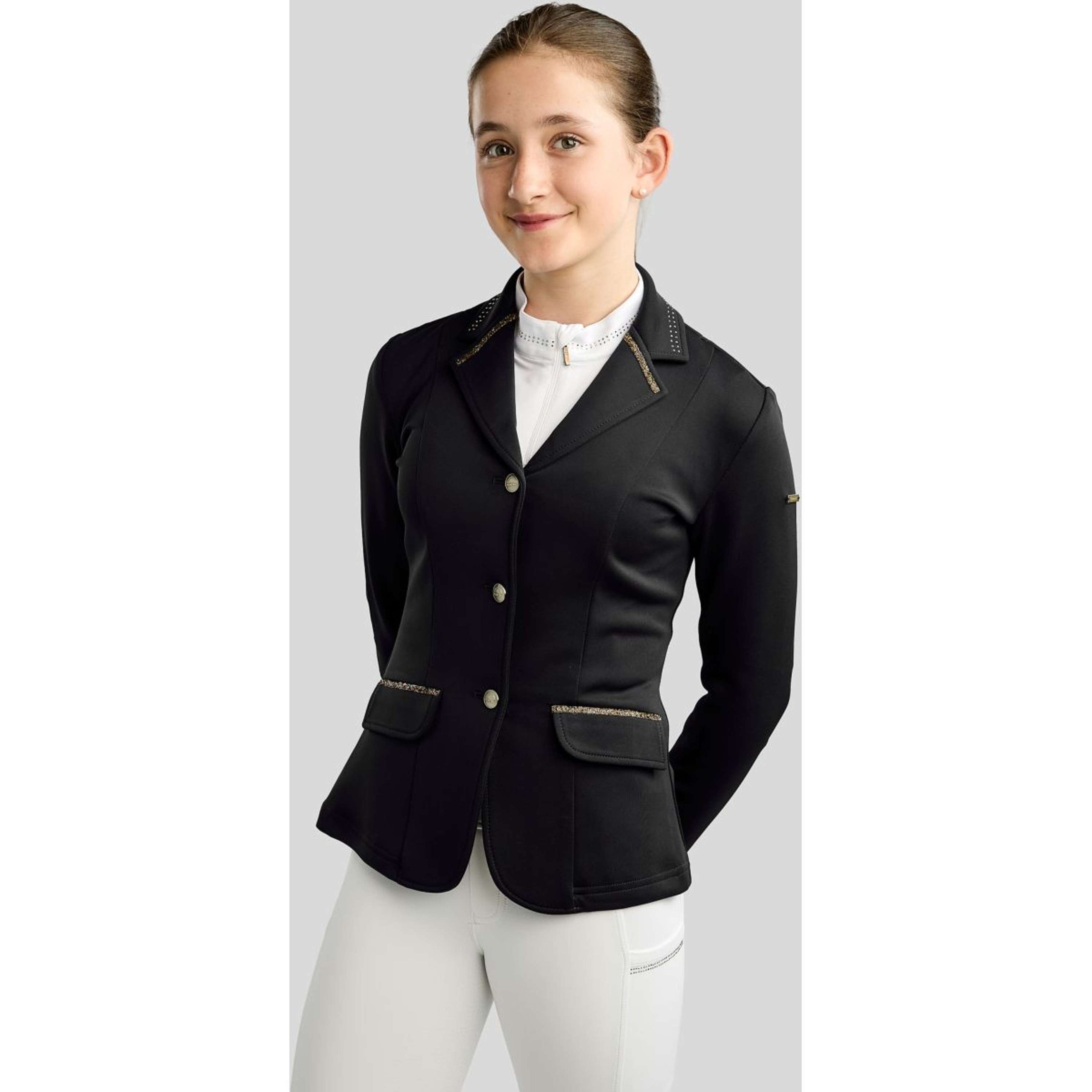 Montar Turnierjacket MoEve Golden Quartz Crystals Kids Schwarz