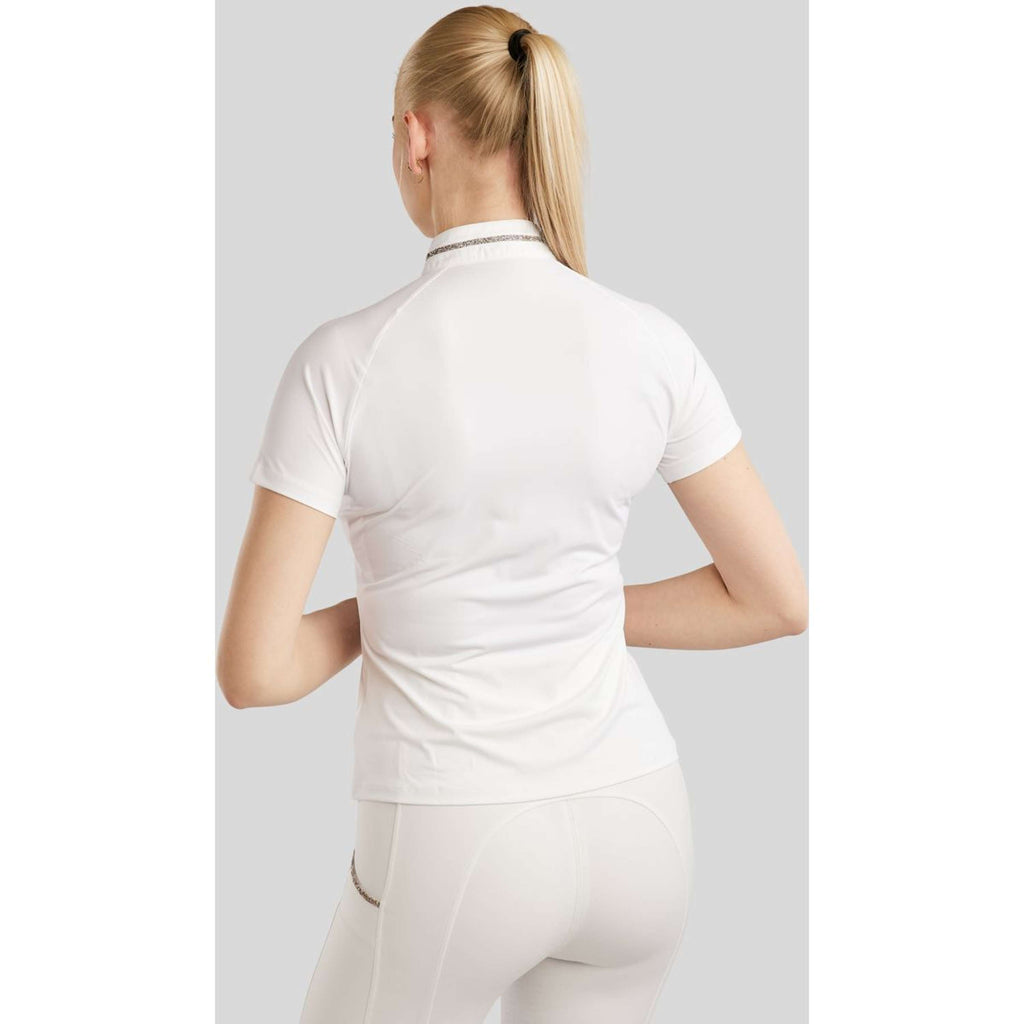 Montar Turniershirt MoLila Champagne Crystals Weiß