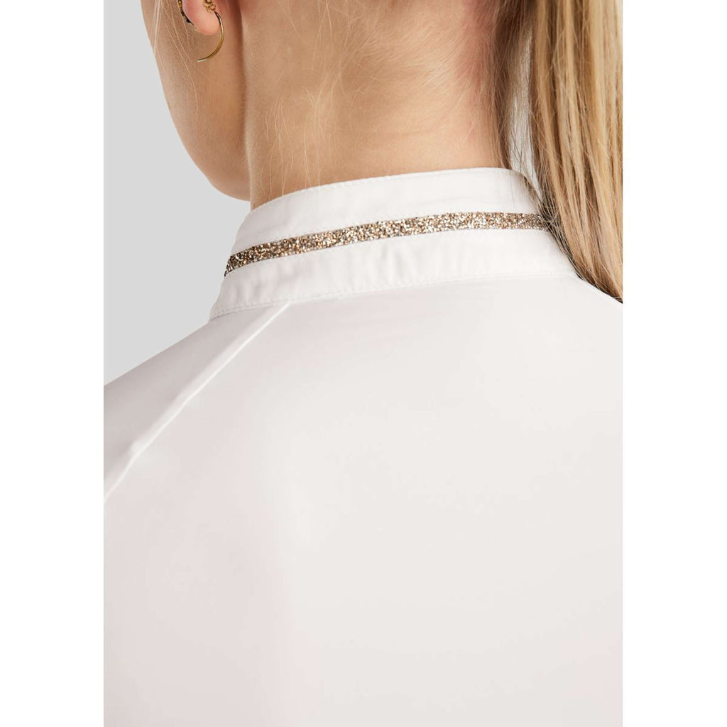 Montar Turniershirt MoLila Champagne Crystals Weiß