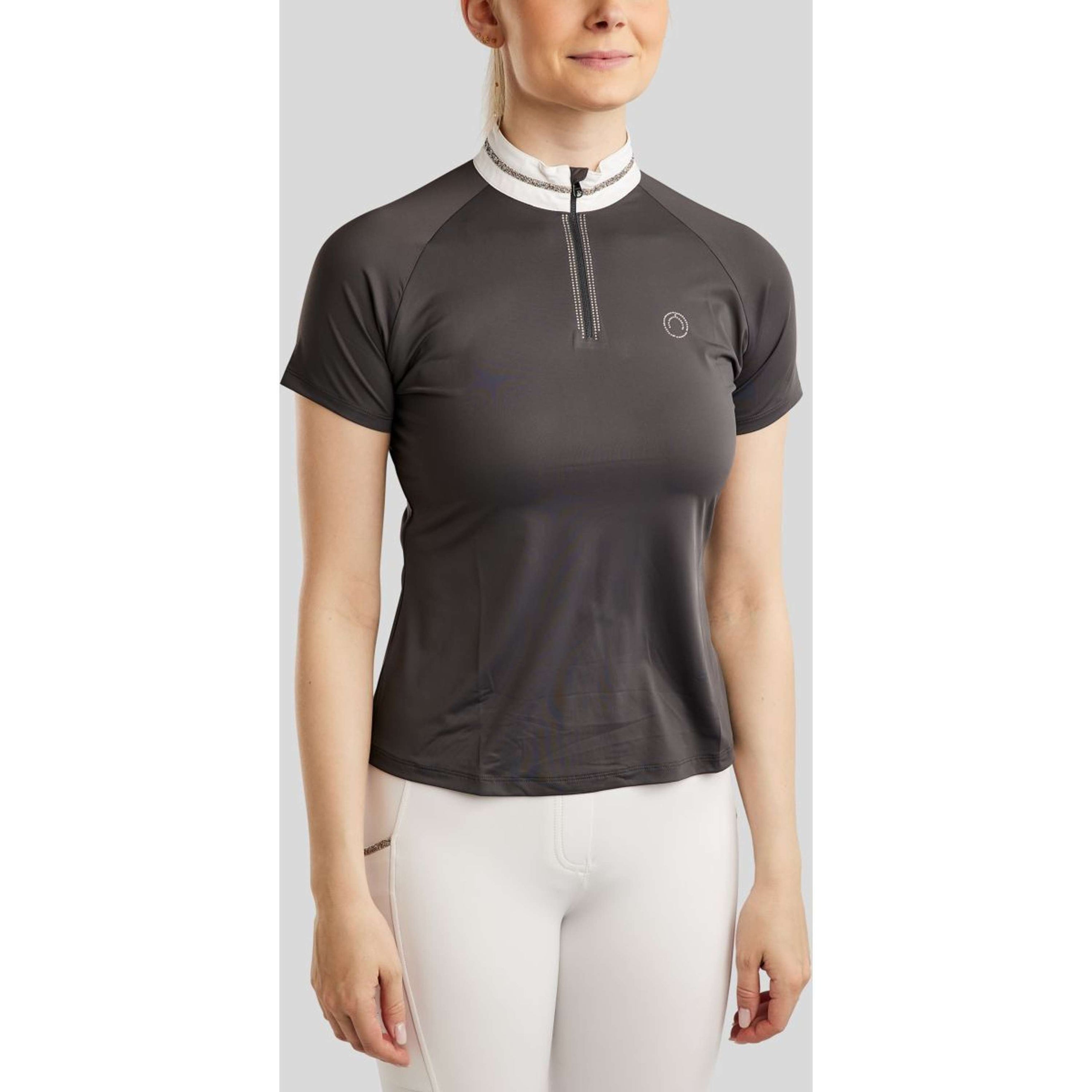 Montar Turniershirt MoLila Champagne Crystals Slate Grey