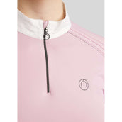 Montar Turniershirt MoPearl Pintucks Gun Metal Crystals Candy Pink