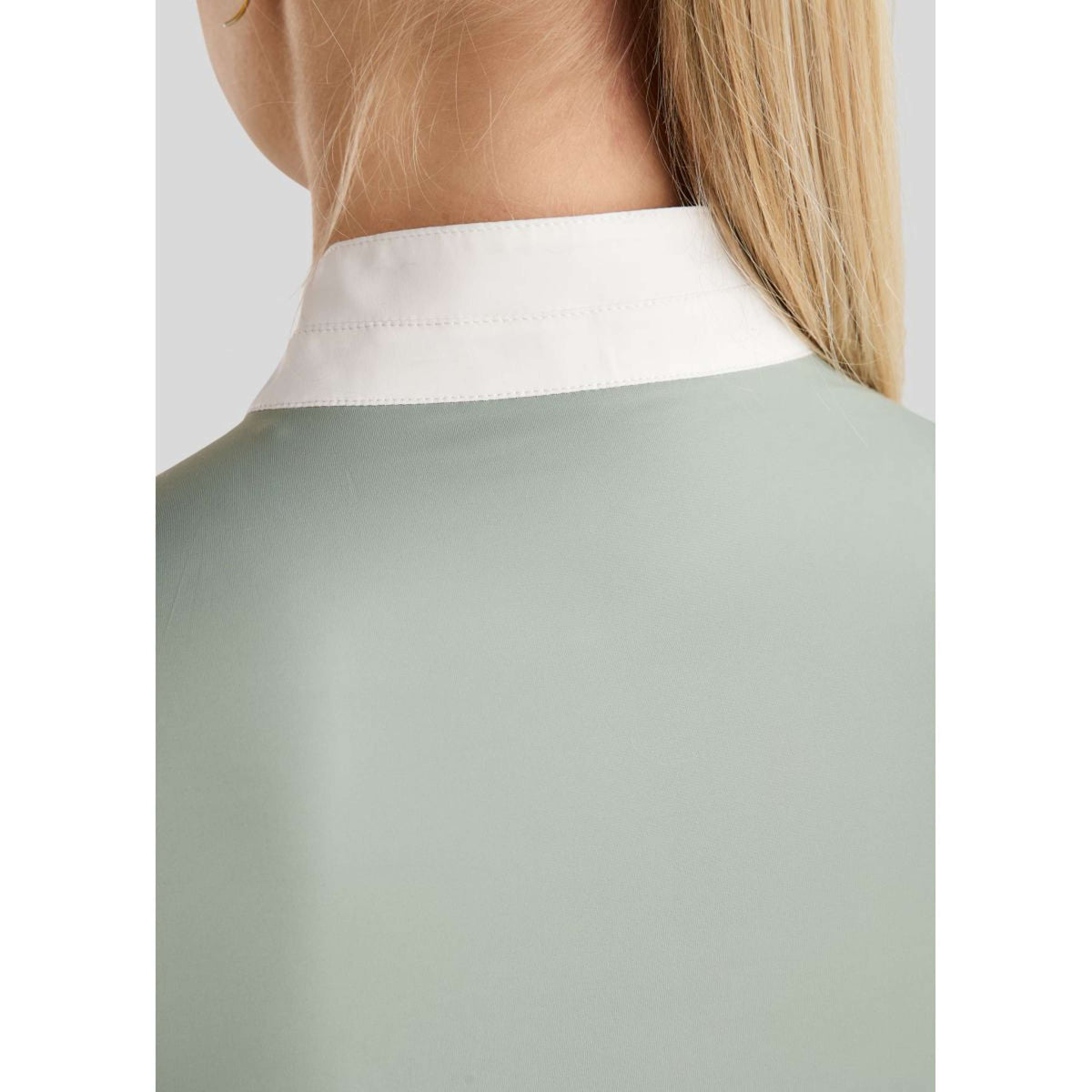 Montar Turniershirt MoPearl Pintucks Gun Metal Crystals Turin