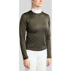 Montar Turniershirt MoEve Golden Quartz Crystals Lange Ärmel Forest Green