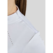 Montar Turniershirt MoEverline Golden Quartz Crystals Kids Lange Ärmel Weiß