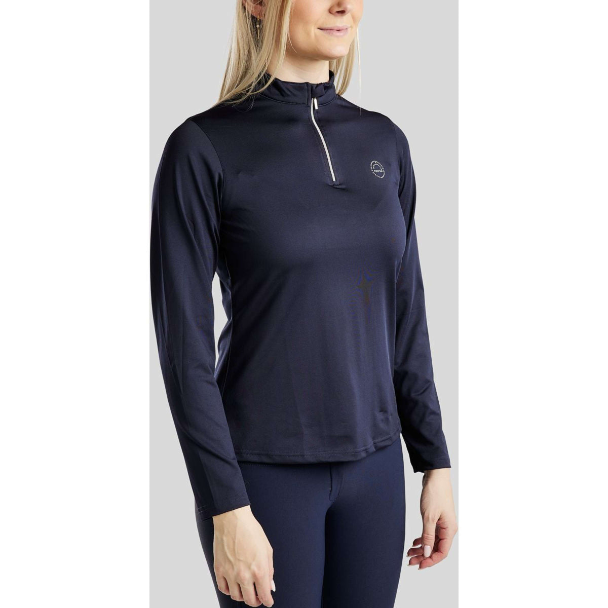 Montar Shirt Everly Crystal Logo Lange Ärmel Navy