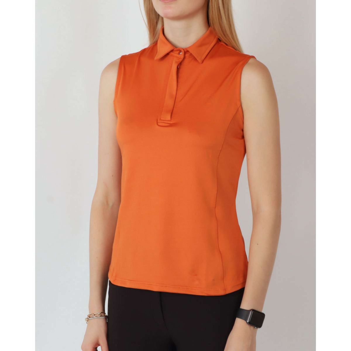 Montar Poloshirt Fiona Ärmellos Burnt Orange