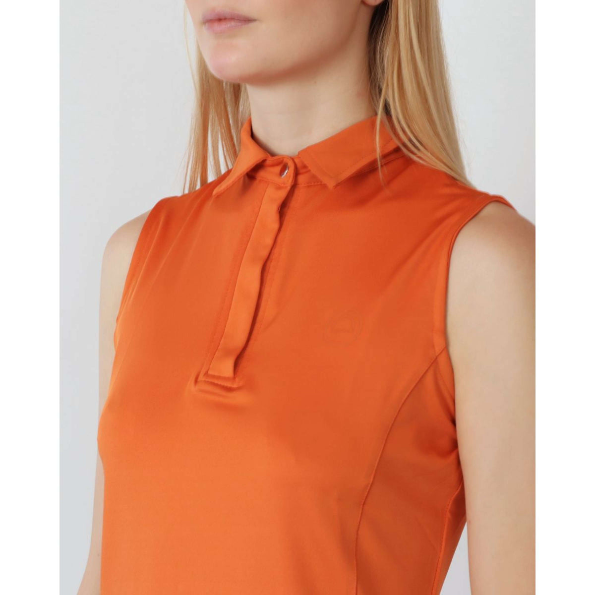 Montar Poloshirt Fiona Ärmellos Burnt Orange