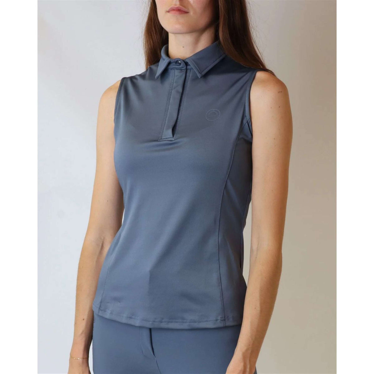 Montar Poloshirt Fiona Ärmellos Dove Blue