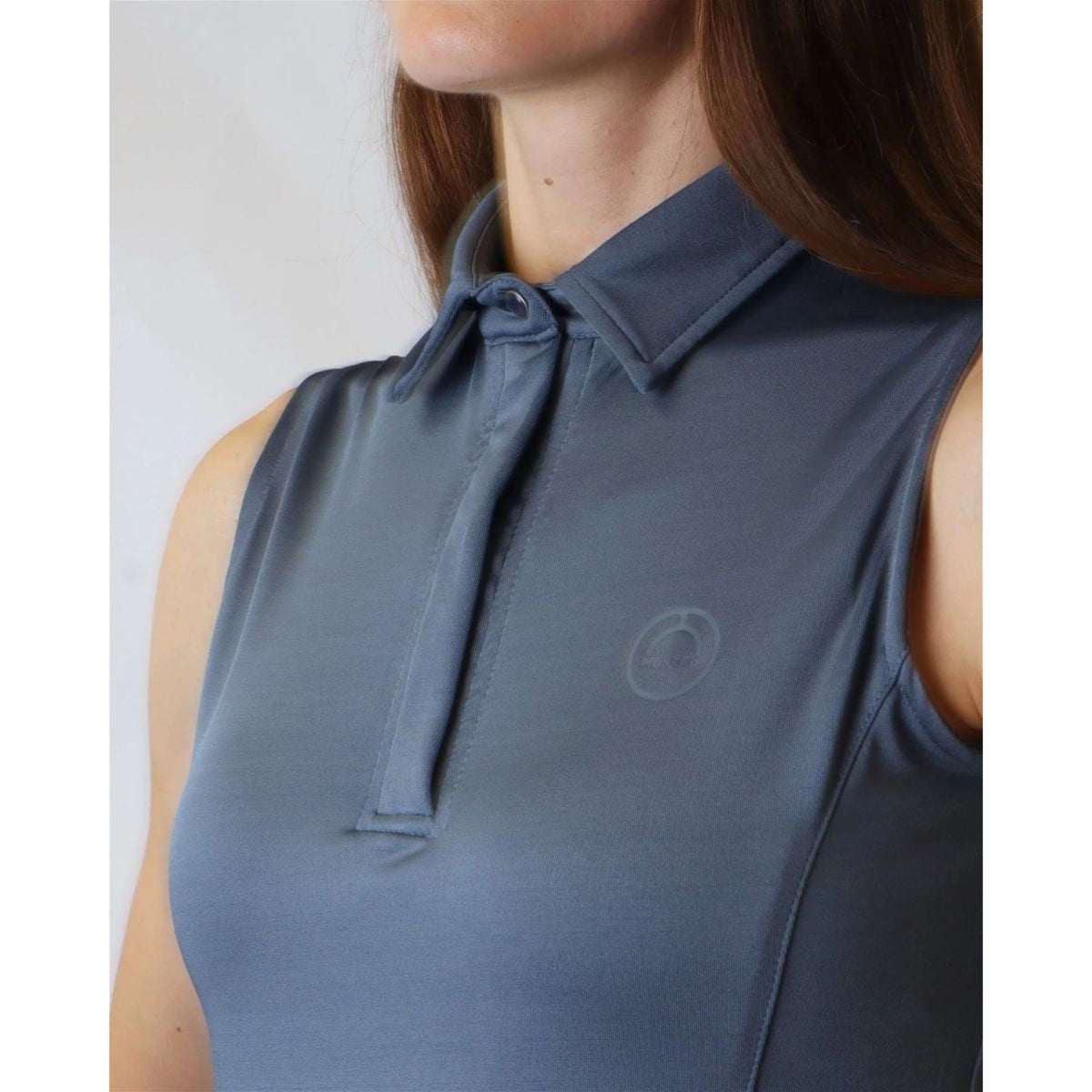 Montar Poloshirt Fiona Ärmellos Dove Blue