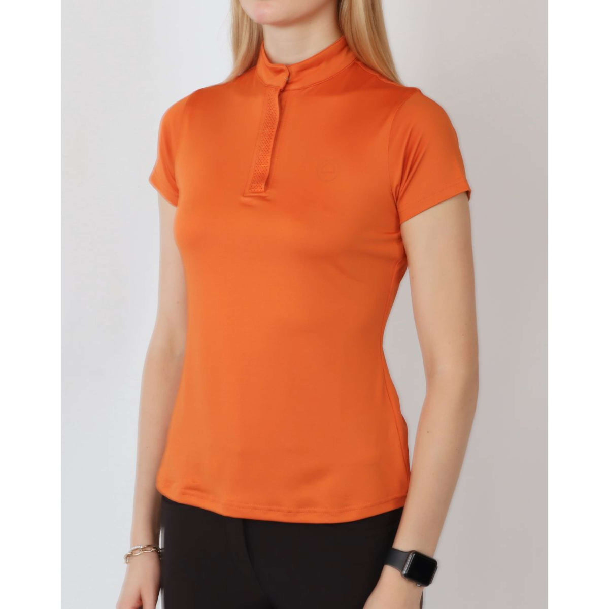 Montar Shirt Briella Crystal Kurze Ärmel Burnt Orange