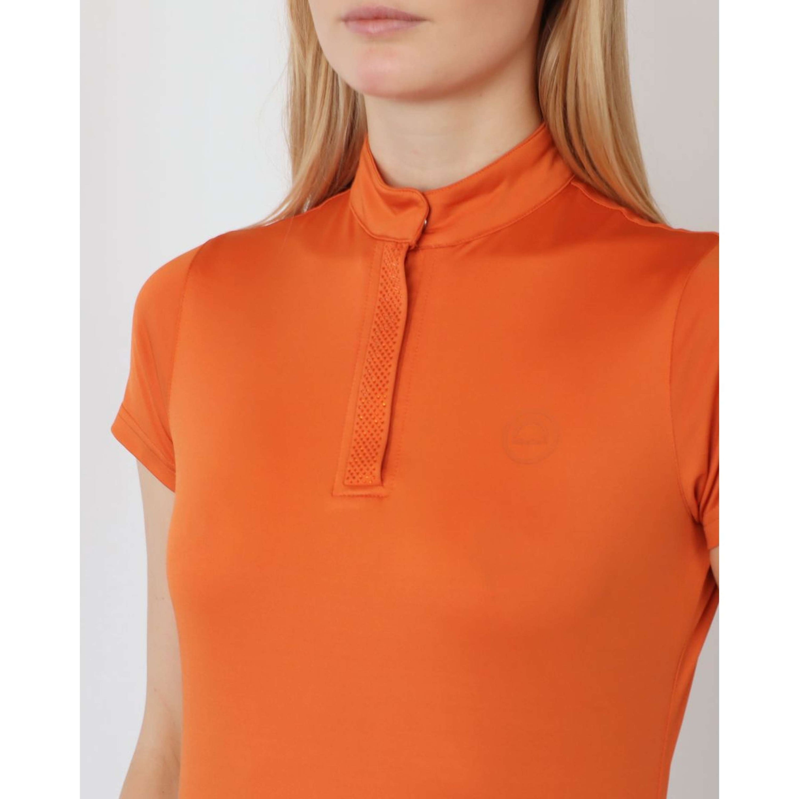 Montar Shirt Briella Crystal Kurze Ärmel Burnt Orange