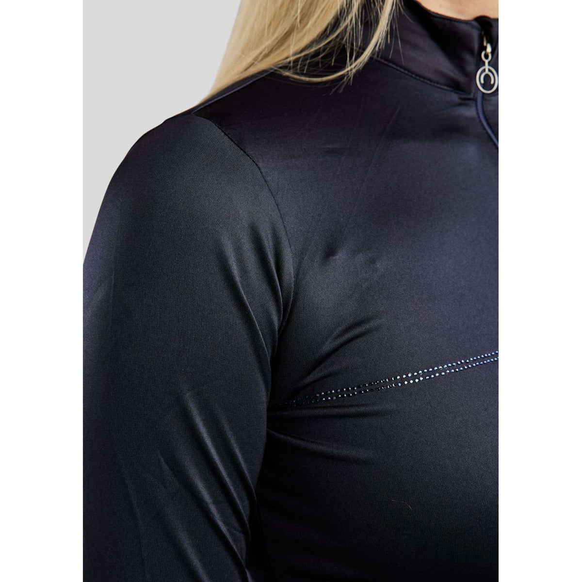 Montar Shirt MoAviana Crystal Logo Lange Ärmel Dark Navy