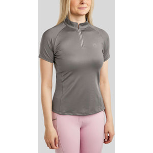 Montar Poloshirt MoLila Champagne Crystals Grau