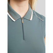 Montar Poloshirt MoOttilia Ärmellos Dark Slate