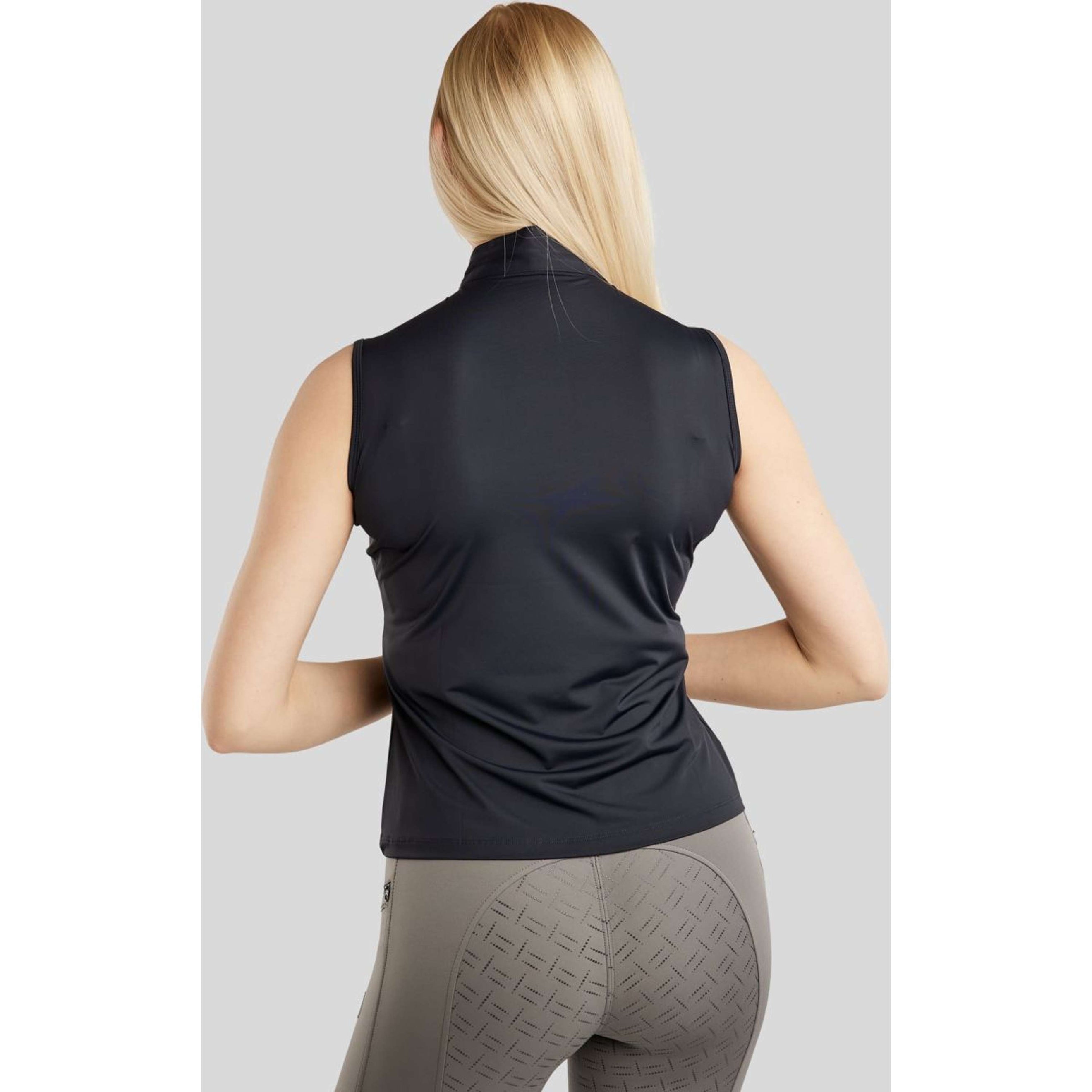 Montar Shirt MoPearl Pintuck Ärmellos Navy