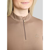 Montar Shirt MoEverline Golden Quartz Crystals Lange Ärmel Nougat Brown
