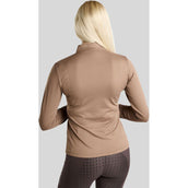 Montar Shirt MoEverline Golden Quartz Crystals Lange Ärmel Nougat Brown