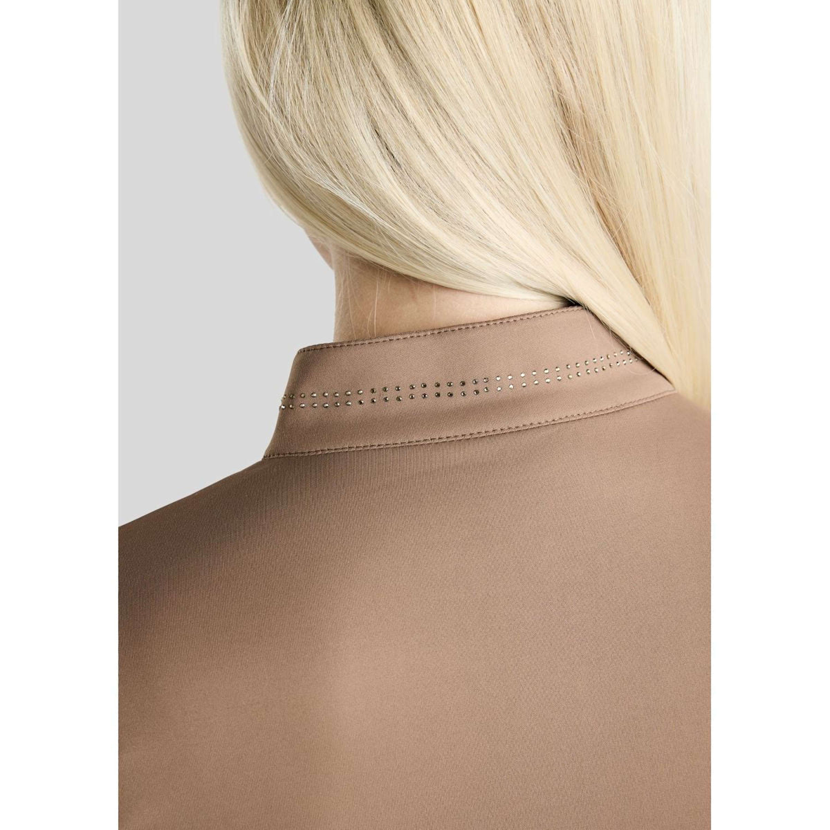 Montar Shirt MoEverline Golden Quartz Crystals Lange Ärmel Nougat Brown
