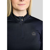 Montar Shirt MoEverline Golden Quartz Crystals Lange Ärmel Navy