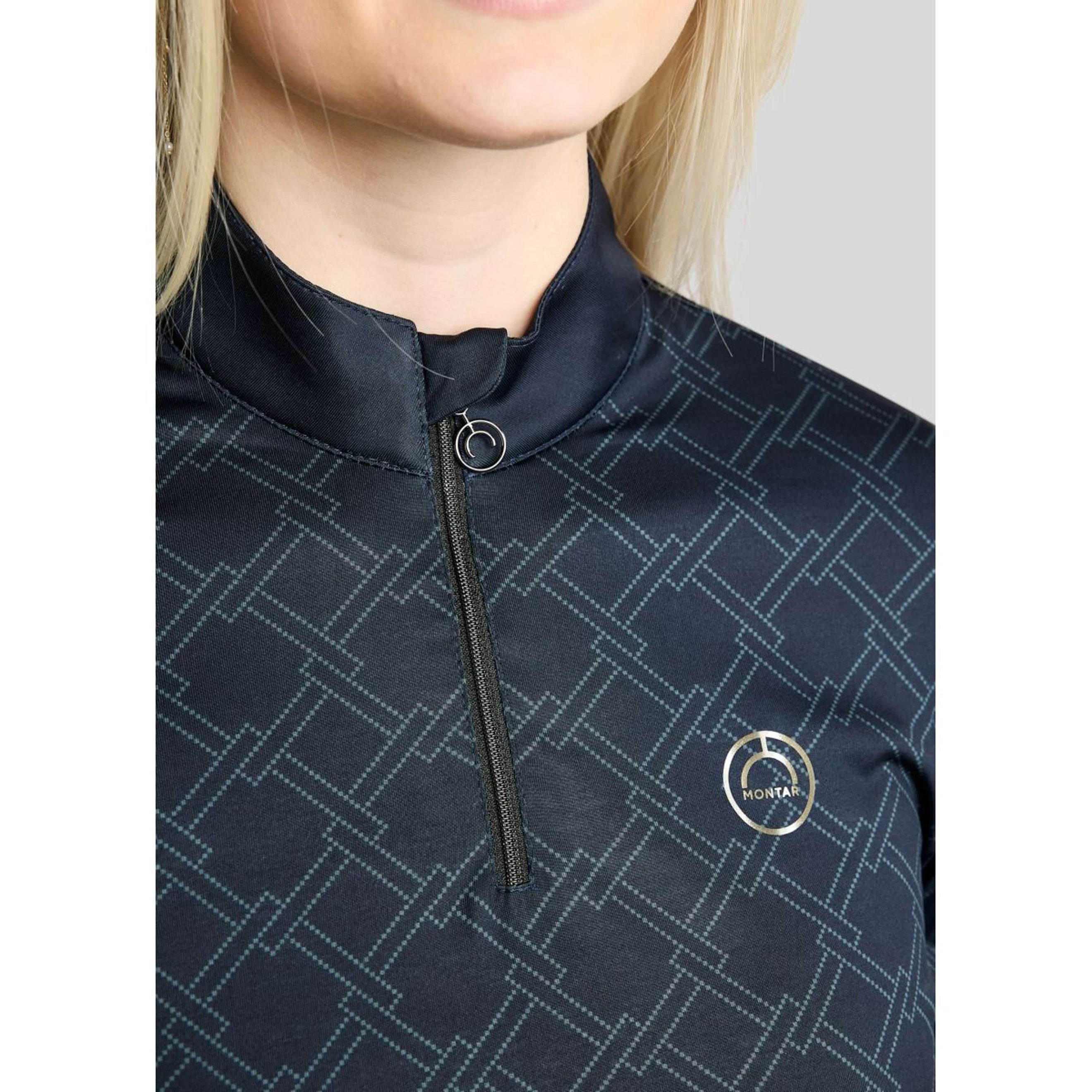 Montar Shirt MoLeia Lumber Check All Over Printed Lange Ärmel Navy