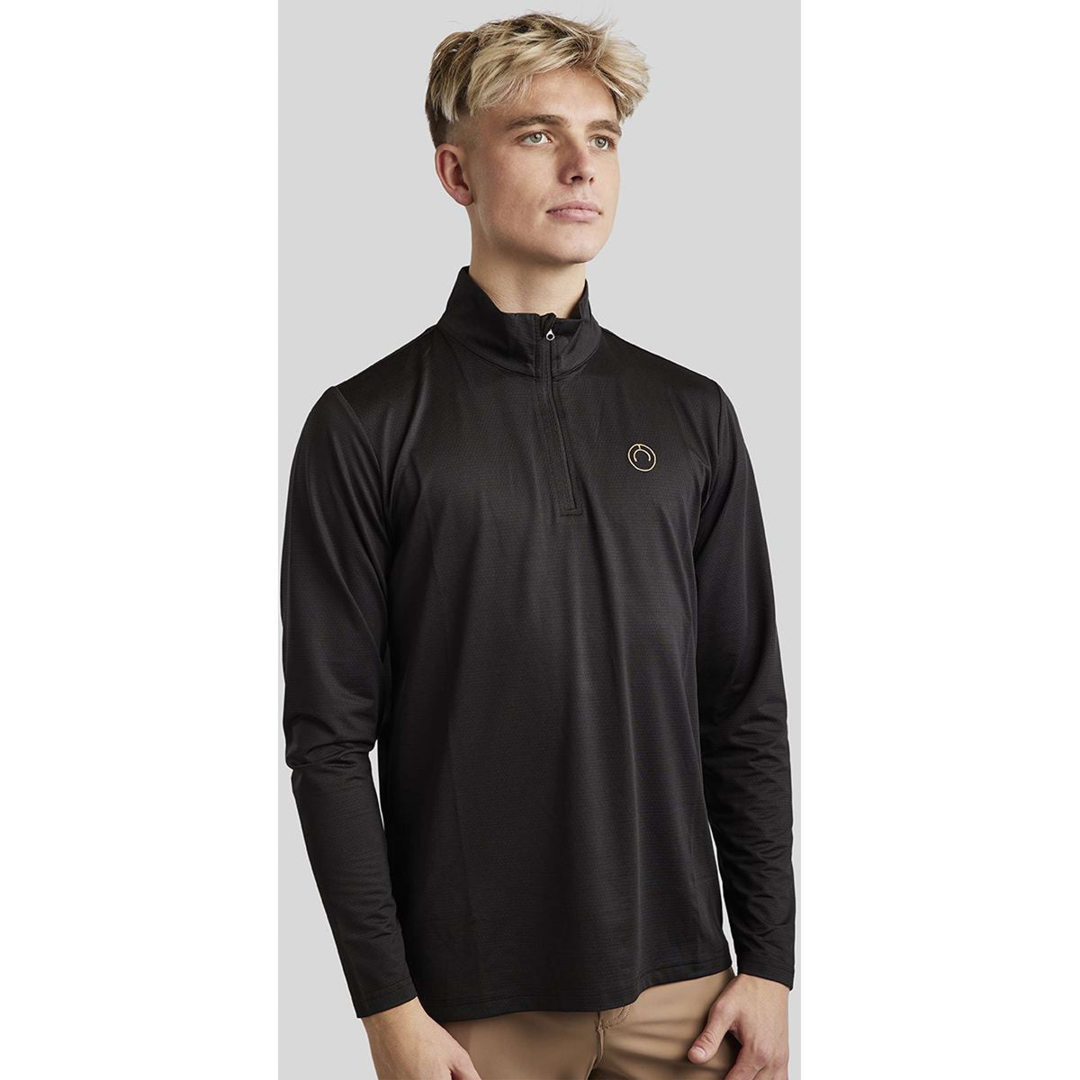 Montar Shirt MoJay Lange Mouwen Herren Schwarz