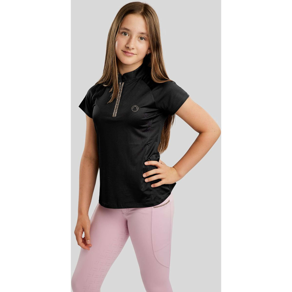 Montar T-Shirt MoLila Champagne Crystals Junior Schwarz