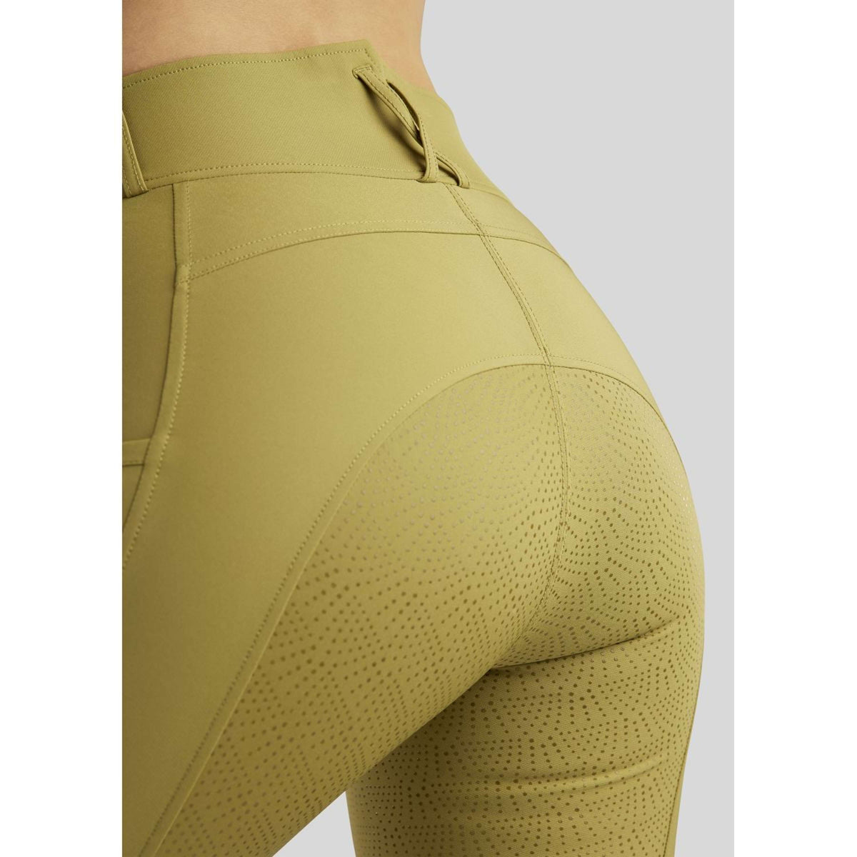 Rebel Reithose Highwaist Thigh Pocket Full Grip Seagrass