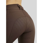 Rebel Reithose Highwaist Thigh Pocket Full Grip Braun