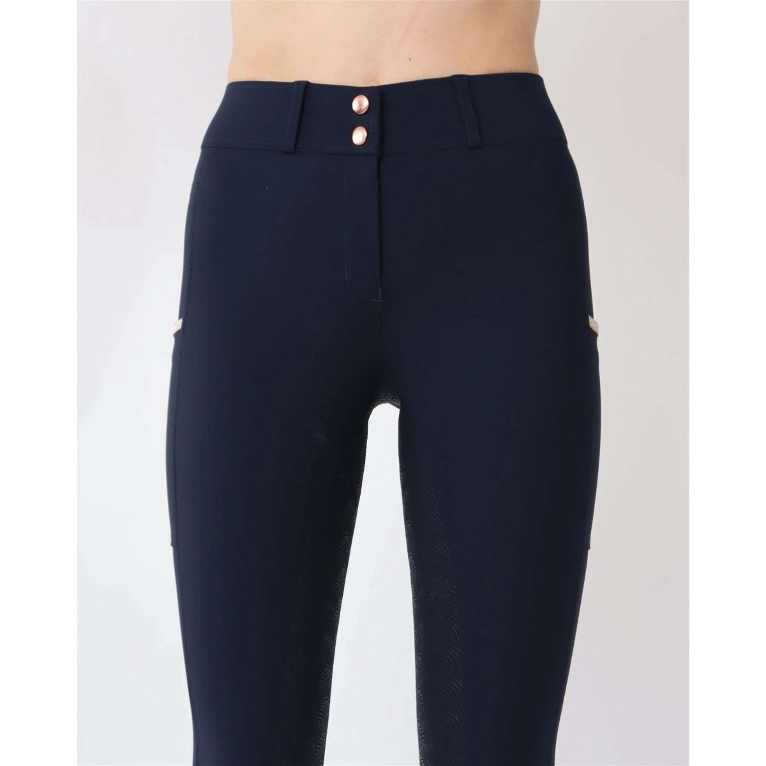 Rebel Reithose Tone in Tone Knie Grip Navy