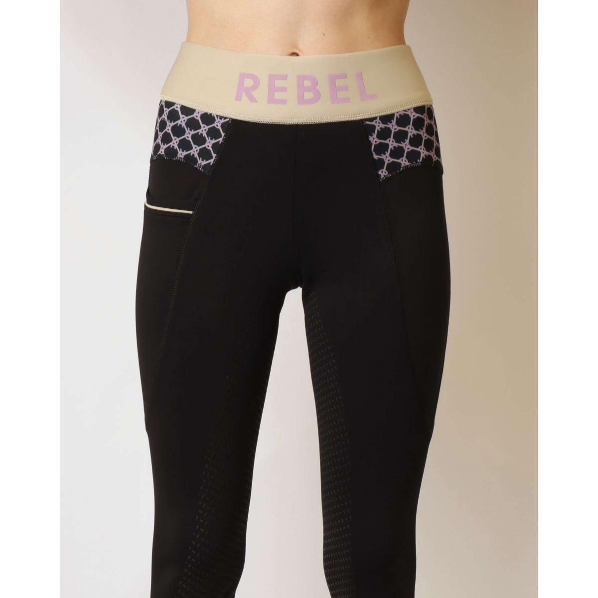 Rebel Reitleggings AO Printed Schwarz