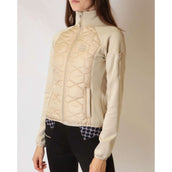 Rebel Jacke Cube Quilted Hybrid Beige