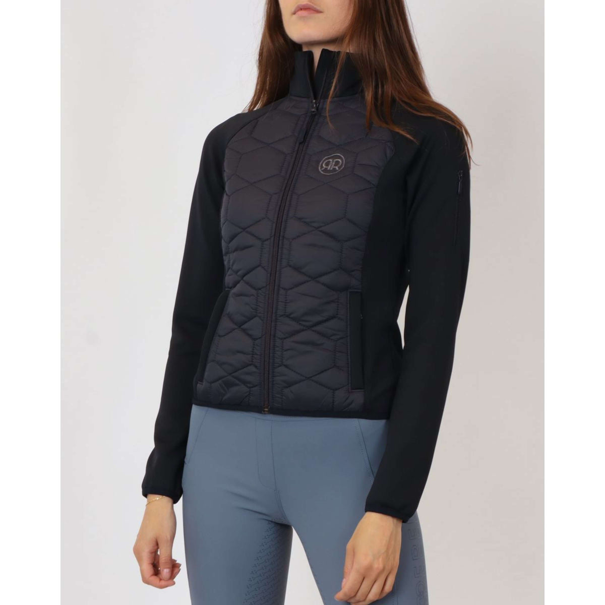 Rebel Jacke Cube Quilted Hybrid Navy