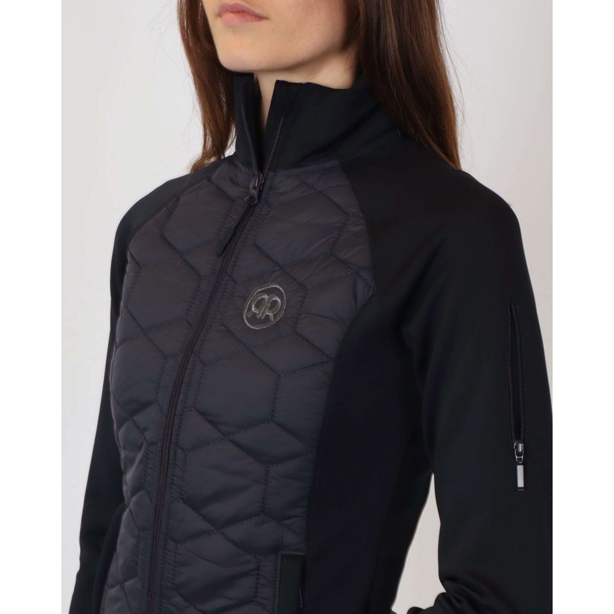 Rebel Jacke Cube Quilted Hybrid Navy