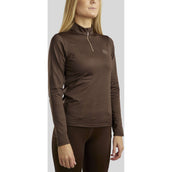 Rebel Shirt Baselayer Rosegold Crystals Braun