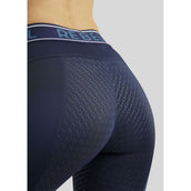 Rebel Reitleggings Logo Elastic Waistband Full Grip Navy