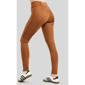 Rebel Reitleggings Tone in Tone Crystals Full Grip Toffee