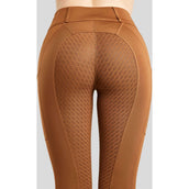 Rebel Reitleggings Tone in Tone Crystals Full Grip Toffee