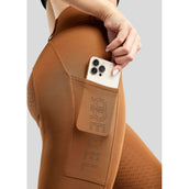 Rebel Reitleggings Tone in Tone Crystals Full Grip Toffee