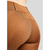 Rebel Reitleggings Tone in Tone Crystals Full Grip Toffee