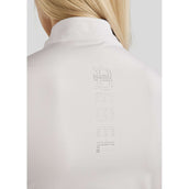 Rebel T-Shirt Tone in Tone Crystals Weiß