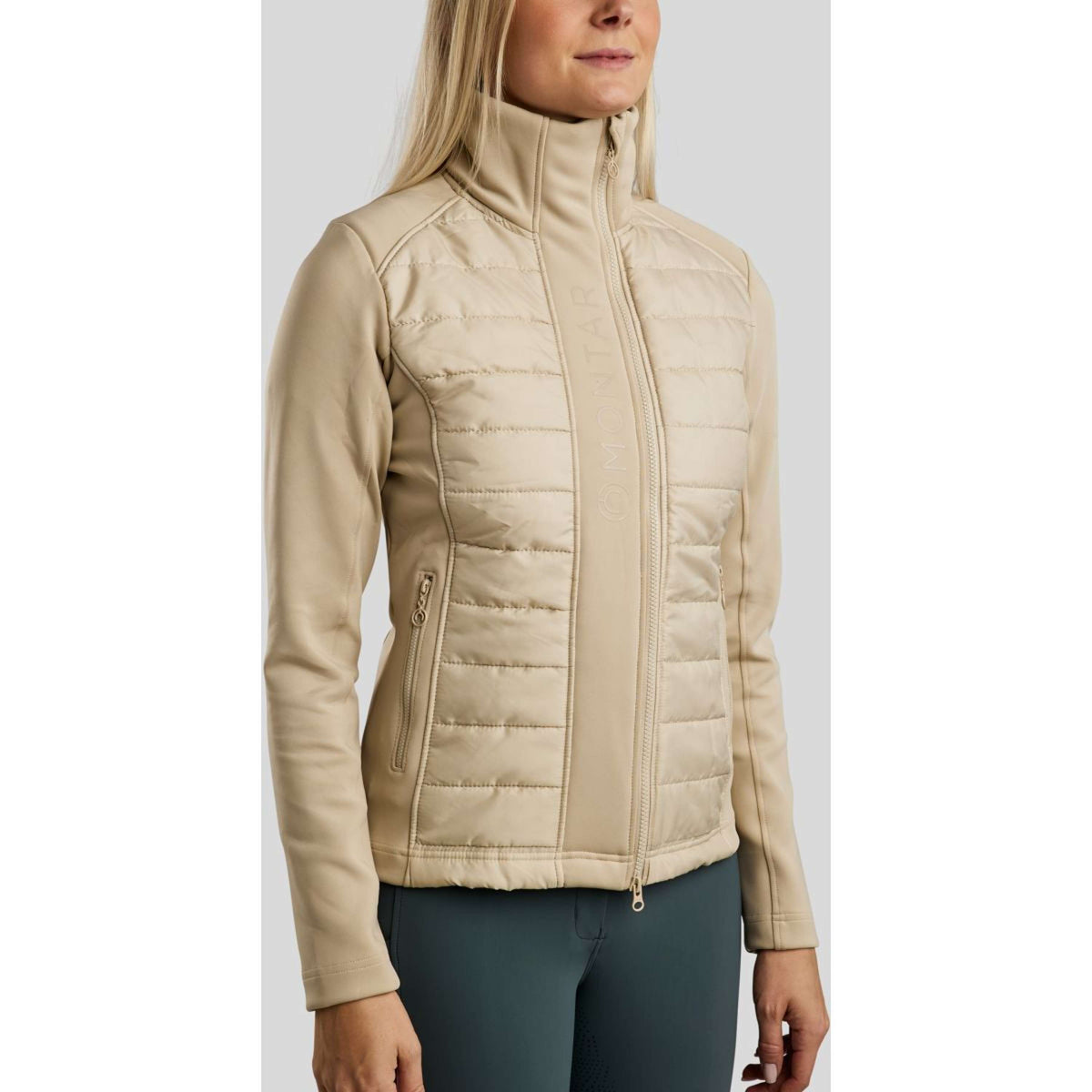 Montar Jacke Emma Warm Light Grey