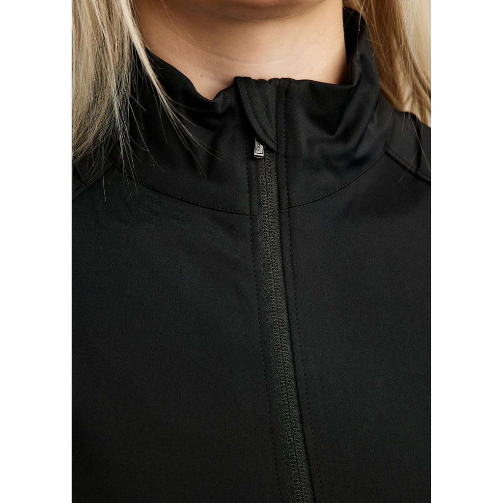 Montar Jack MoPearl Pintuck Gun Metal Crystals Schwarz