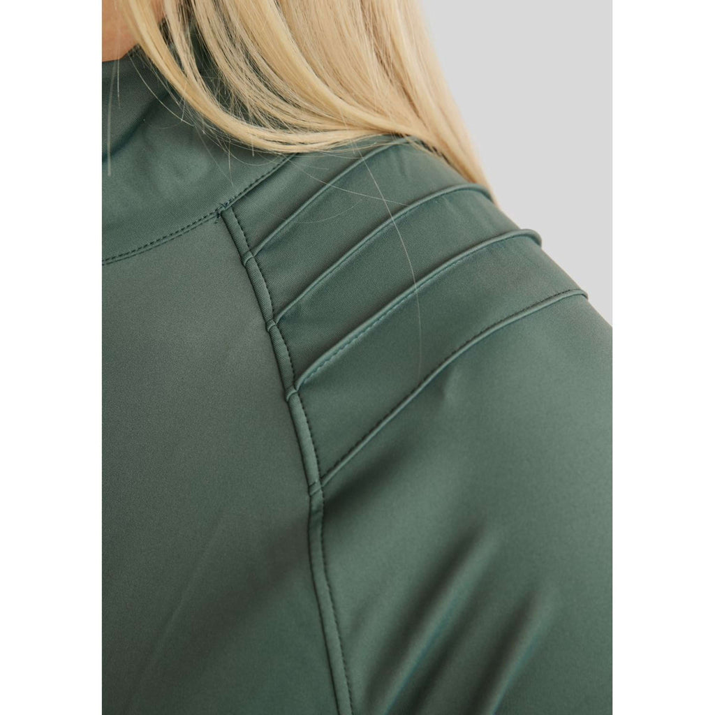 Montar Jack MoPearl Pintuck Gun Metal Crystals Jade