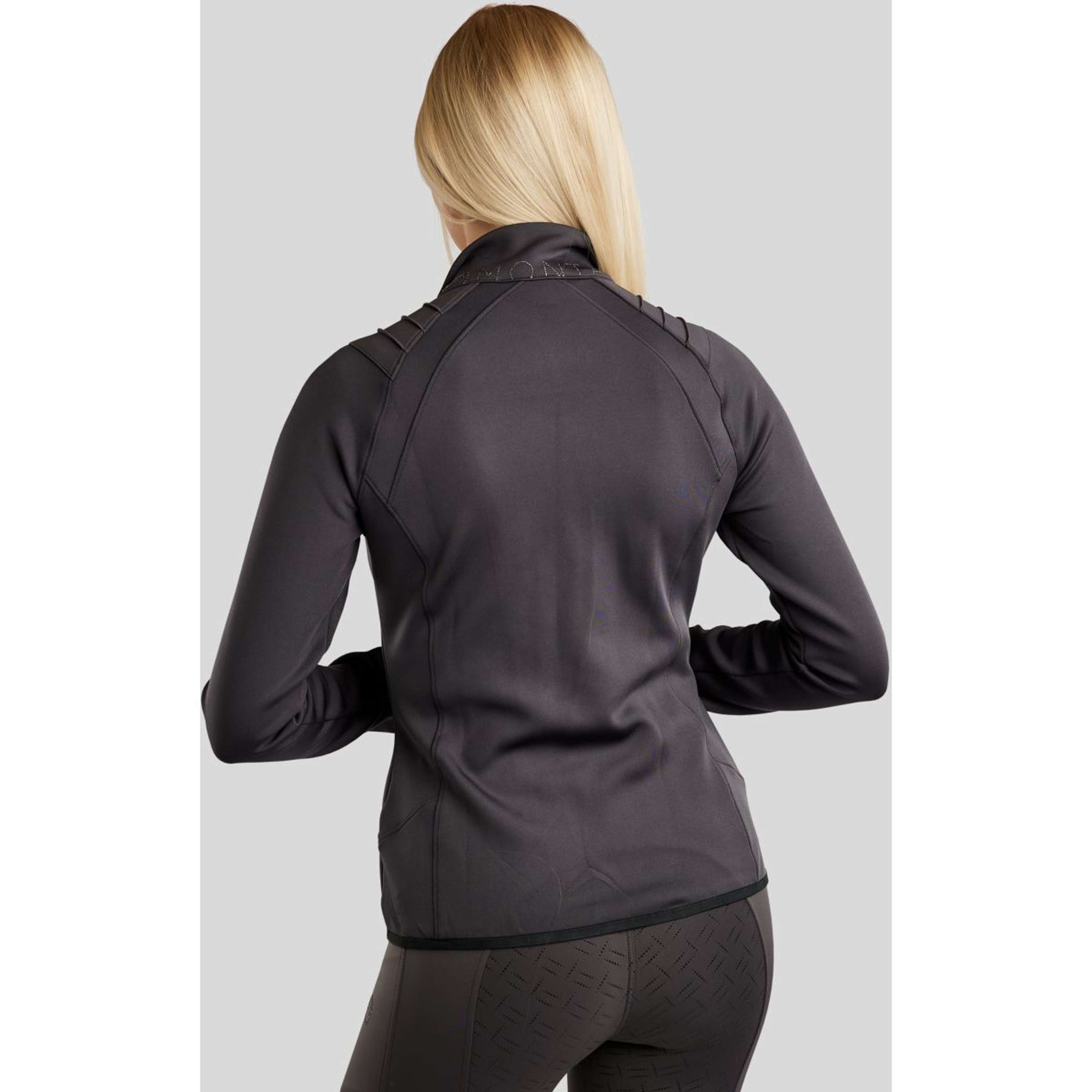 Montar Jack MoPearl Pintuck Gun Metal Crystals Slate Grey