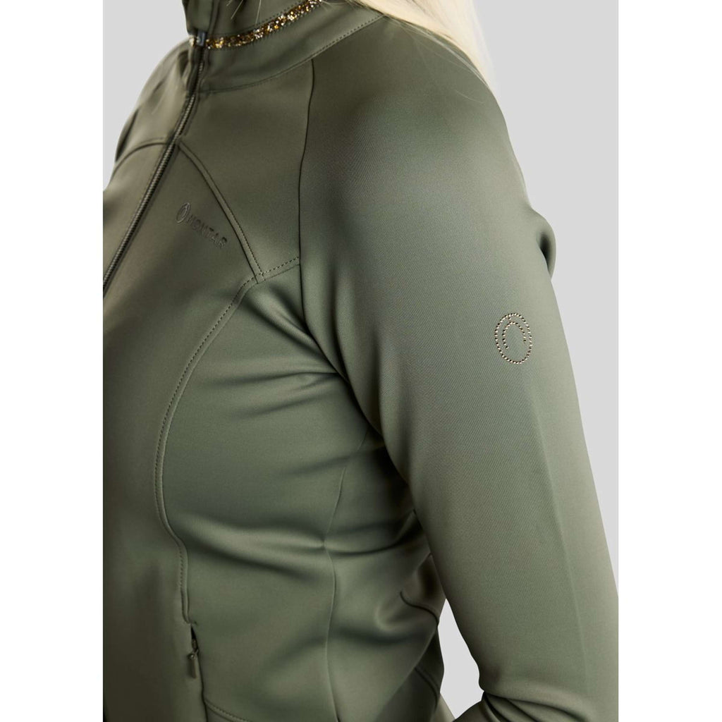 Montar Jacke MoVeronica Golden Quartz Crystal Forest Green