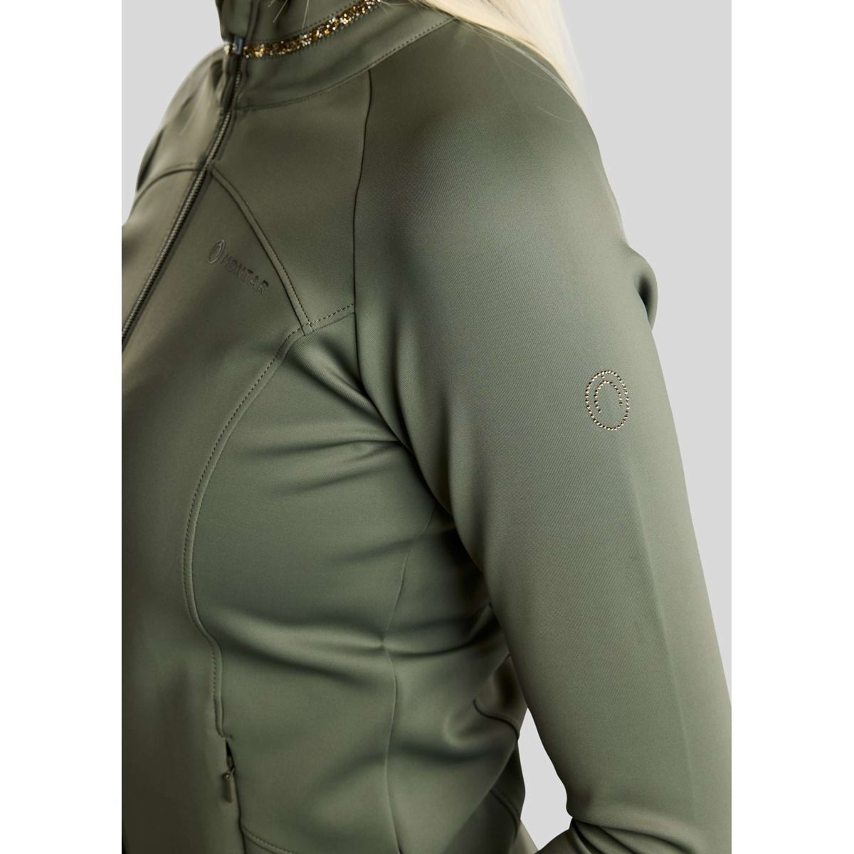 Montar Jacke MoVeronica Golden Quartz Crystal Forest Green