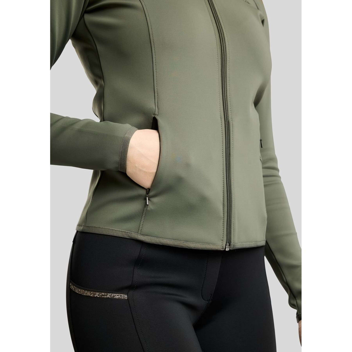 Montar Jacke MoVeronica Golden Quartz Crystal Forest Green